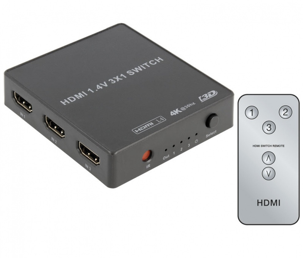 Switch HDMI 3 Entradas 1 Salida, con telemando. Mod. ACTVH003-11129.jpg