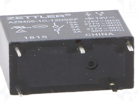 Relé electromagnético 12VDC 10A Zettler. Mod. AZ9405-1C-12DSEF-17674.jpg