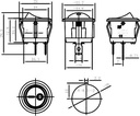 Interruptor unipolar redondo 6A./250V. Negro. Mod. 3614-1148.jpg