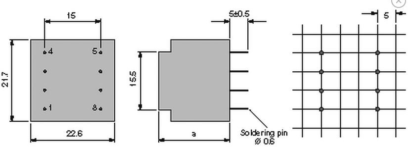 Transformador encapsulado 0.5VA 230VCA 2x12V 2x21mA. Mod. BV 202 0160-15941.jpg