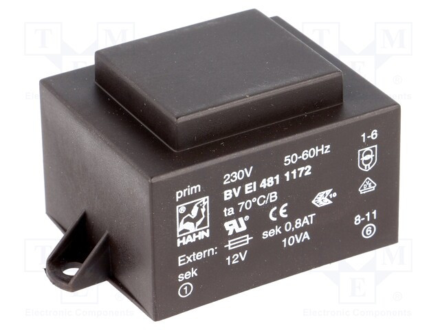 Transformador encapsulado 10VA 230VCA 12V 833mA. Mod. BVEI4811172-15623.jpg