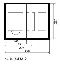 Caja de distribución 12 módulos empotrar Sassin. Mod. D506WW12-11399.jpg