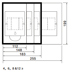 Caja de distribución 8 módulos superficie Sassin. Mod. D606WW08-11414.jpg
