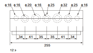 Caja de distribución 12 módulos superficie Sassin. Mod. D606WW12-11416.jpg