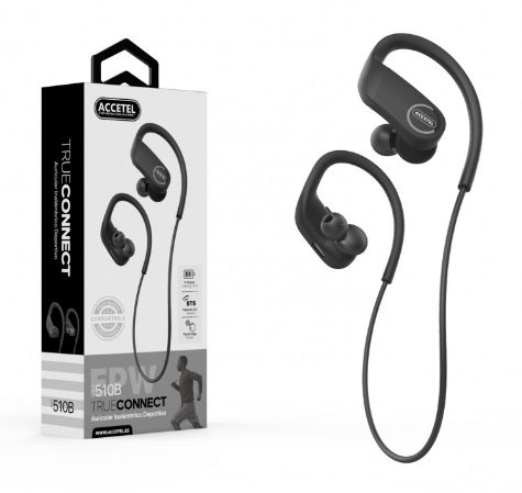 Auricular Inalámbrico Deportiva - Negro Bluetooth Accetel. Mod. EPW510B-16554.jpg