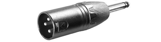 Adaptador XLR Macho 3 Pins a Jack 6,3 Mono. Mod. MCAA203-1310.jpg