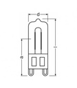 Lámpara halógena Osram Halopin eco 230V 60W G9. Mod. G9230V60-2822.jpg