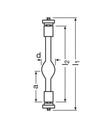 LAMPARA Osram Hbo 200 W/2 L1 mercurio short-arc lámparas sin Reflector. Mod. HBO200W-2878.jpg