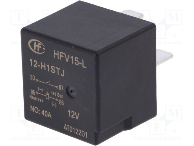 Relé electromagnético 12VCC 40A biestable 25Ω. Mod. HFV15-L/12-H1STJ-12415.jpg