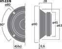 Tweeter de cono 10 W, 8 Ω. Mod. HT-22/8-15807.jpg