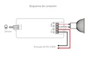Interruptor por sensor movimiento IR próximo 6cm 110-240VAC. Mod. KE-3024-16629.jpg