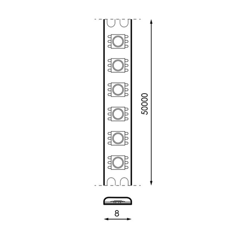 Tira de Led 24V Dc Smd2835 Ziadna Ip20 240Led/m - 5 Metros 6000K. Mod. LM2376-16528.jpg