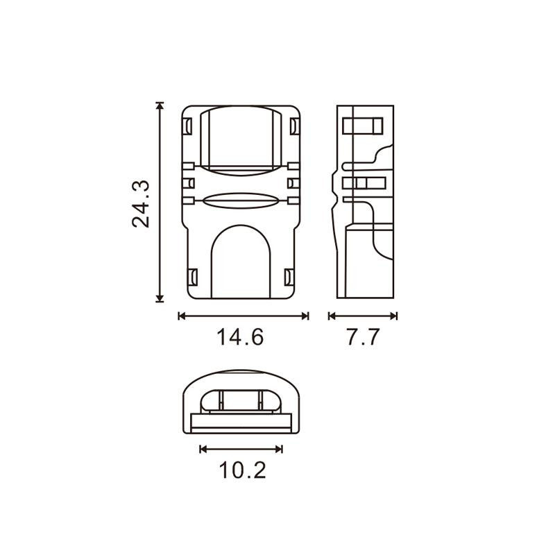 Conector de Hipopótamo Para Tira Led y Cable Ip65 10Mm 2Pin. Mod. LM2907-17232.jpg