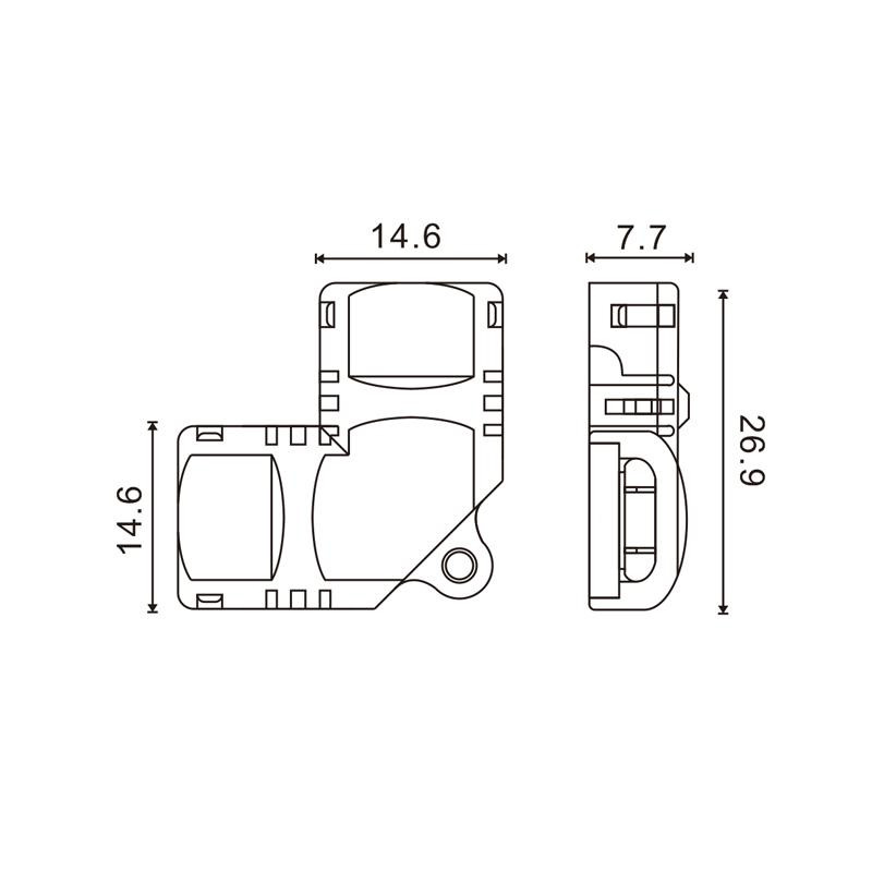 Conector de Hipopótamo L Para Tira Led Ip20 10Mm 2Pin. Mod. LM2917-16786.jpg