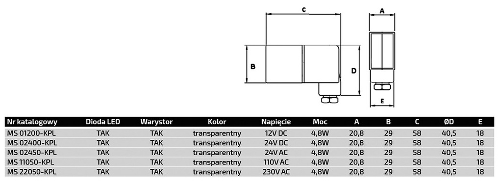 Bobina electroválvula c/ conector 230VAC 4.8VA 9mm. Mod. MS22050-KPL-15108.jpg