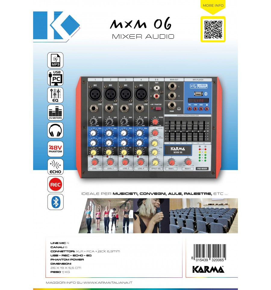 Mesa de mezcla 6 canales USB Bluetooth Karma. Mod. MXM06-17007.jpg