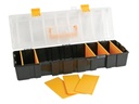 Caja de almacenamiento, máx. 9 compartimentos, cubierta apilable, 460 x 160 x 90 mm, negro/amarillo. Mod. OSB18-17925.jpg