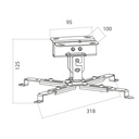 Soporte techo o pared videoproyector Phoenix 15 kg. Mod. PHP300SW-14925.jpg