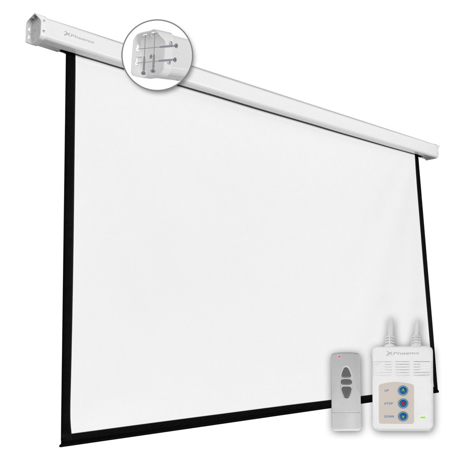 Pantalla electrica videoproyector pared y techo Phoenix 100" 2m x 1.5m. Mod. PHPANTALLA-ELEC200/150-14288.jpg