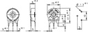 Potenciómetro placa monovuelta vertical 10kΩ 250mW. Mod. PT15NH-10K-14979.jpg