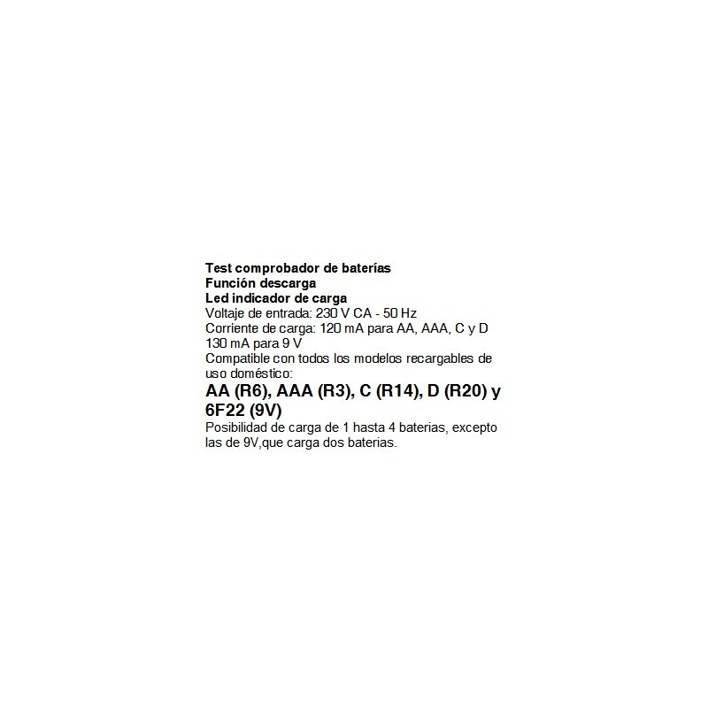 CARGADOR / DESCARGADOR PILAS R3 R6 9V R14 R20. MOD. 913-7345-6372.jpg