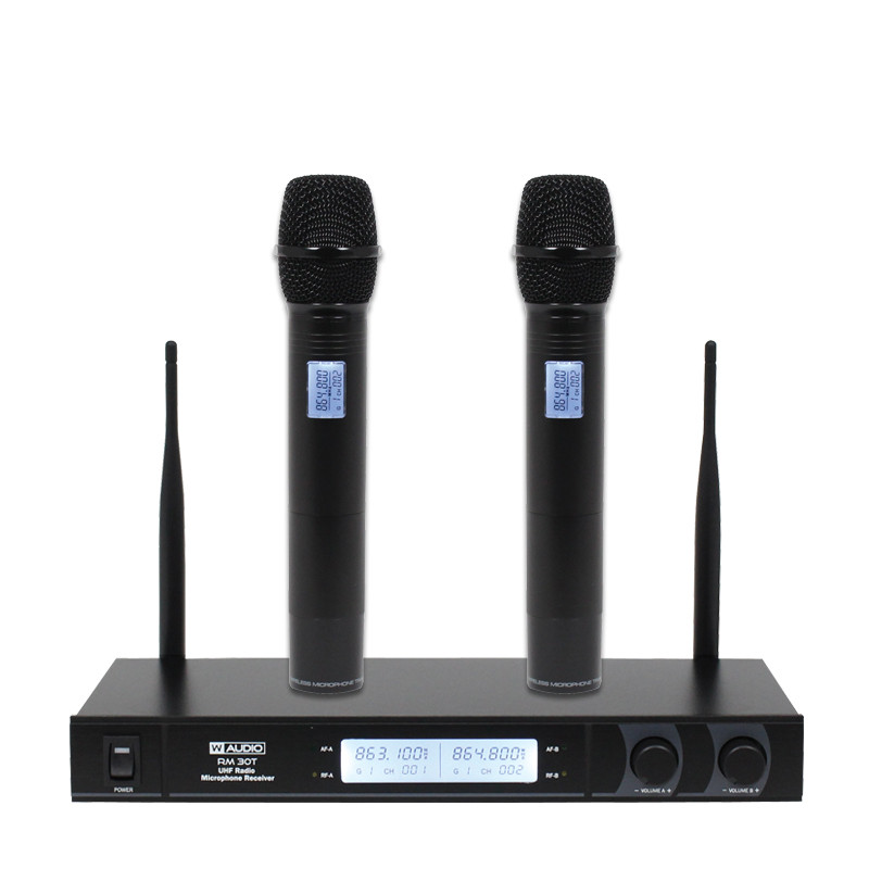 Sistema de micrófono inalámbrico 2x micro mano UHF. Mod. RM 30T-8627.jpg