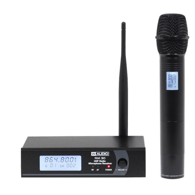 Sistema de micrófono inalámbrico 1x micro mano UHF. Mod. RM 30 UHF-8733.jpg