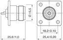 Conector N hembra fijación a tornillo para chasis. Mod. 1435-1005.jpg