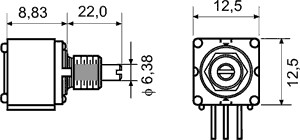 Potenciómetro axiales monovuelta 1kΩ 1W ±10% 6,35mm THT. Mod. 14910F0GJSX10102KA-14967.jpg