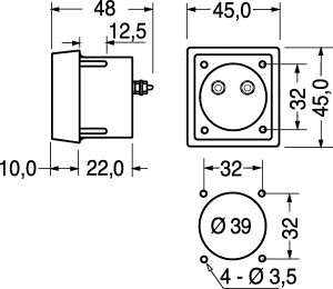 Voltímetro analógico panel 0 a 15 V DC. 44x44. Nimex.-2573.jpg