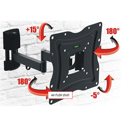 Soporte de pared para PLASMA / LCD / LED de 13" a 42" con giro e inclinación AX FLEXI DUO-470.jpg