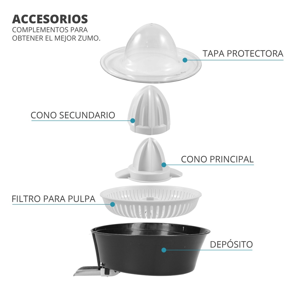 Exprimidor de cítricos silencioso 60W TMELECTRON. Mod. TMPEX003-14949.jpg