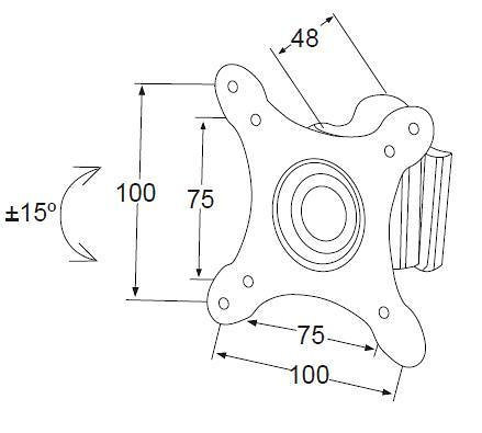 Soporte TV de pared fjo 13 a 27". Mod. 	500055000-3794.jpg