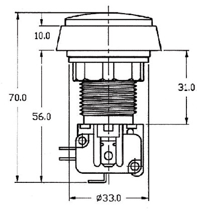 Pulsador tipo seta azul 10A 250VCA ON-(ON). Mod. VAQ-9-10-24-B-13946.jpg