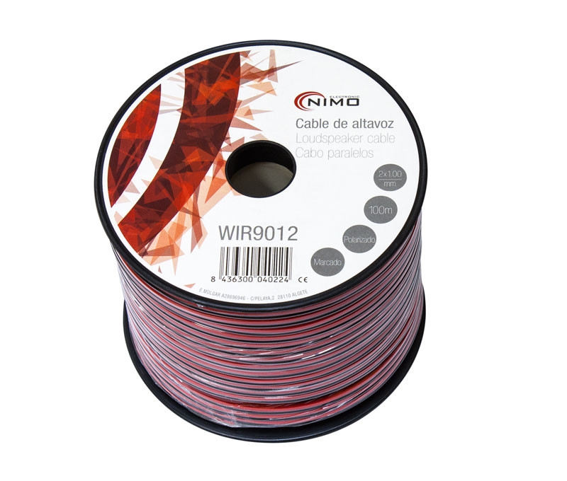 Cable para altavoz, Rojo-Negro 2X1.00 METRO. Mod. WIR9012-10436.jpg