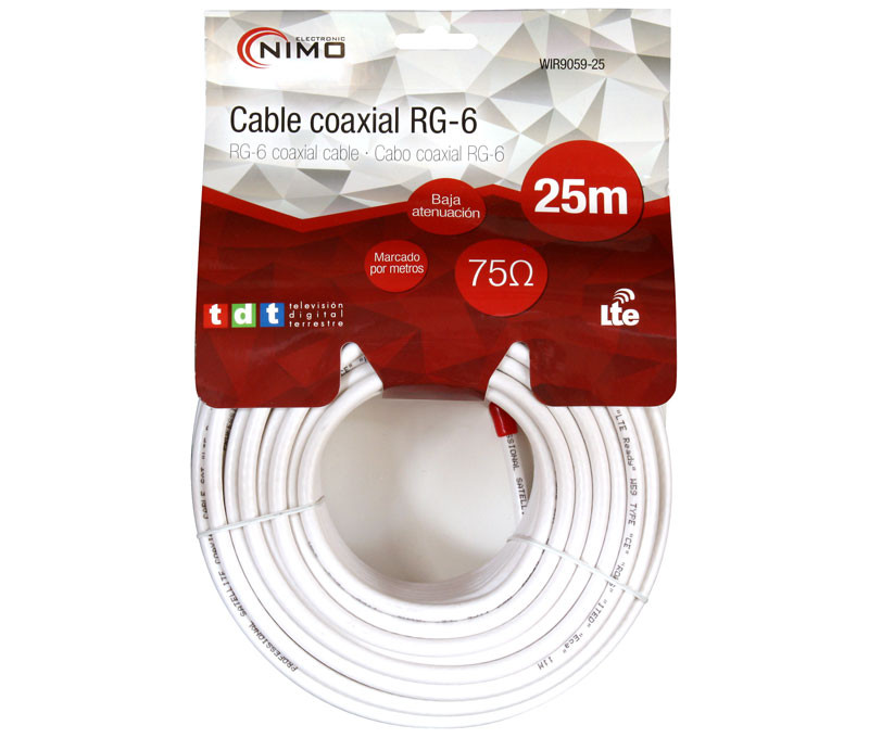 Rollo de cable coaxial de antena blanco 25m. Mod. WIR9059-25-7949.jpg