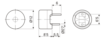 Transductor electromagnético 12mm. Mod. 35.085