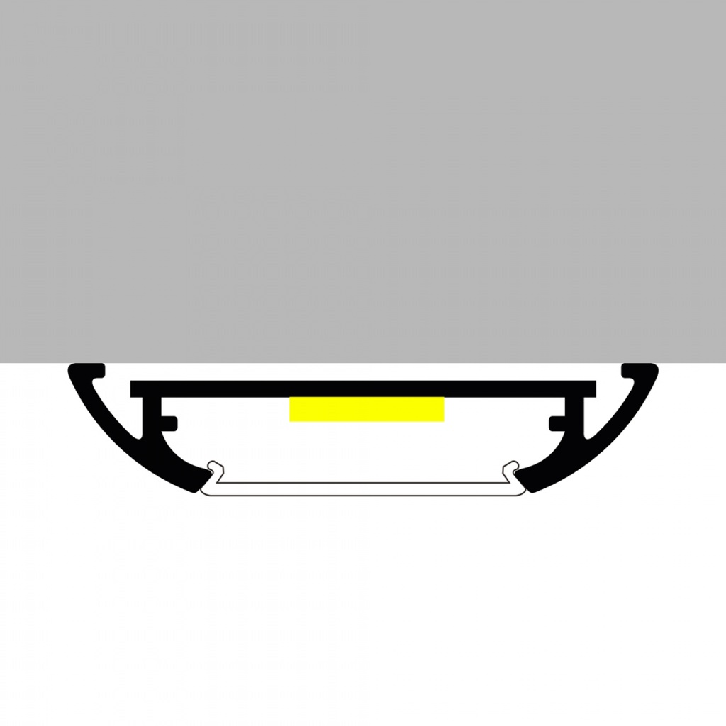 Perfil de aluminio Led WIDE de 2 metros. TL84030020