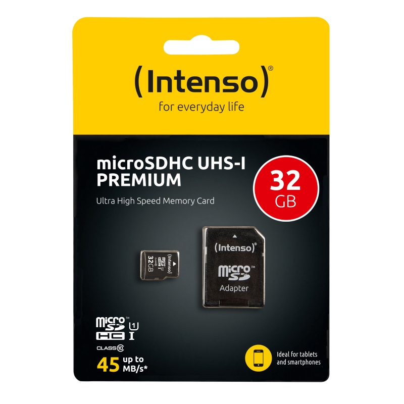 Tarjeta de memoria micro SD de 32 GB UHS-I CL10 Intenso. Mod. 3423480