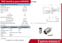 Conector TNC hembra RG58 crimpar. Mod. 1664