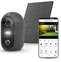 Cámara Wifi de exterior con batería 1080p y panel solar Garza Smart. Mod. 401330G