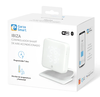 Controlador temperatura humedad aire acondicionado wifi Garza Smart IBIZA. Mod. 401338G