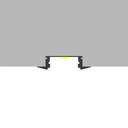 Perfil de Aluminio empotrar Sub Lacado Blanco - 2 Metros. Mod. LM3704