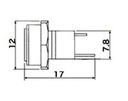 Base de alimentación chasis 5.5x2.1mm. Mod. 3772