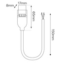 Conector inicial V8 tira 230V RGB Lotus. Mod. 5551794
