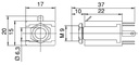 Adaptador Base chasis Jack Ø 6,3 mm. con tuerca. Estéreo. 8 Terminales. Mod. 0250-1301.jpg