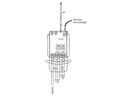 Conjunto de control remoto inalámbrico de 2 canales: 2 transmisores & 1 receptor, 433,92 MHz. Mod. UNI2172