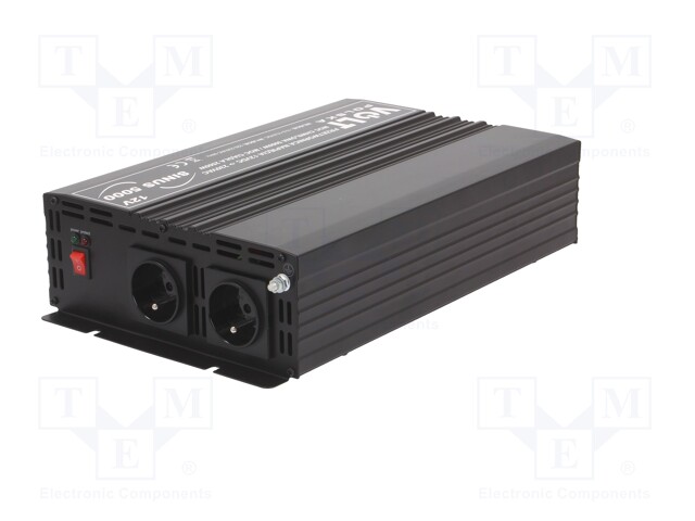 Inversor corriente 12V a 230W 2500W onda pura. Mod. SINUS500012V