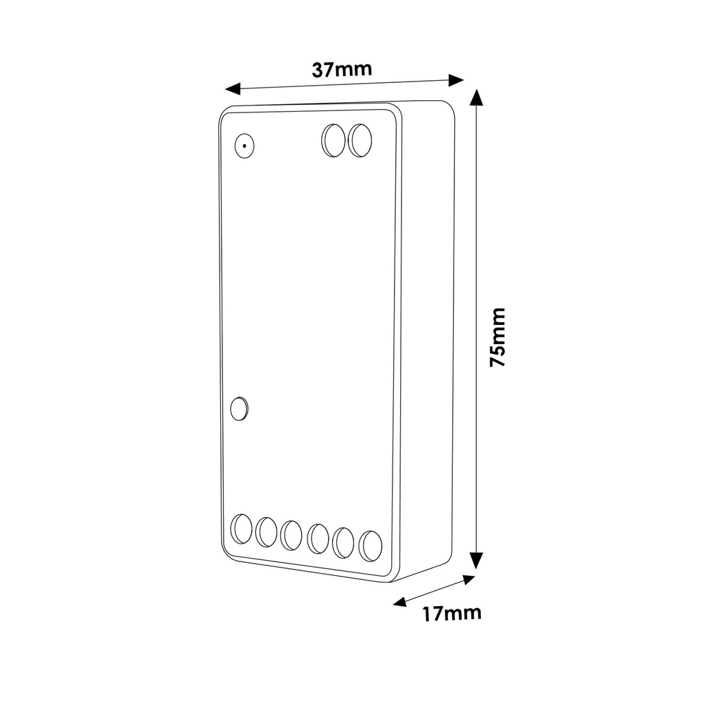 Controlador Regulador Smarthome Led Monocolor/cct. Mod. LM2082