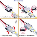 Conector de Hipopótamo Para Tira Led y cable Ip65 10Mm 4Pin. Mod. LM2911
